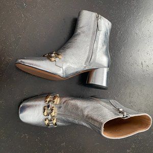Marc Jacobs Silver Booties